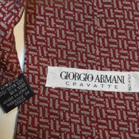 GIORGIO ARMANI Cravatte men's silk tie. - Picture 5 of 8